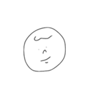 顔で物語る男の子（個別スタンプ：1）
