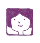 えんぴつで描いた素朴な顔シリーズ（個別スタンプ：10）