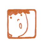 えんぴつで描いた素朴な顔シリーズ（個別スタンプ：15）