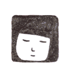 えんぴつで描いた素朴な顔シリーズ（個別スタンプ：22）
