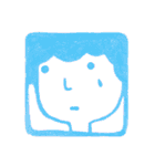 えんぴつで描いた素朴な顔シリーズ（個別スタンプ：23）