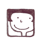 えんぴつで描いた素朴な顔シリーズ（個別スタンプ：27）