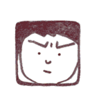 えんぴつで描いた素朴な顔シリーズ（個別スタンプ：29）