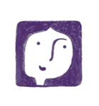 えんぴつで描いた素朴な顔シリーズ（個別スタンプ：30）