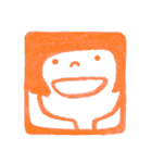 えんぴつで描いた素朴な顔シリーズ（個別スタンプ：31）