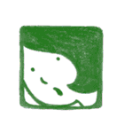 えんぴつで描いた素朴な顔シリーズ（個別スタンプ：33）