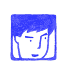 えんぴつで描いた素朴な顔シリーズ（個別スタンプ：39）