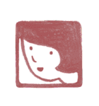 えんぴつで描いた素朴な顔シリーズ（個別スタンプ：40）