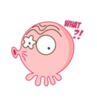 Mischievous and Lovely Pink Octopus（個別スタンプ：1）