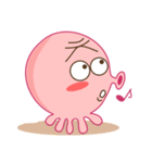 Mischievous and Lovely Pink Octopus（個別スタンプ：20）