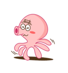 Mischievous and Lovely Pink Octopus（個別スタンプ：32）