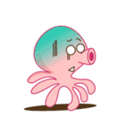 Mischievous and Lovely Pink Octopus（個別スタンプ：36）