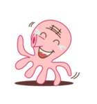 Mischievous and Lovely Pink Octopus（個別スタンプ：39）