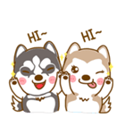 Coffee and Latte Husky（個別スタンプ：1）