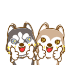 Coffee and Latte Husky（個別スタンプ：35）