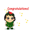 Girl with Watermelon on her head（個別スタンプ：14）