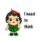 Girl with Watermelon on her head（個別スタンプ：19）