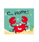 Mischievous Crabs in Red（個別スタンプ：7）