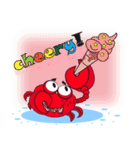 Mischievous Crabs in Red（個別スタンプ：10）