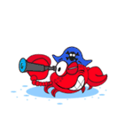 Mischievous Crabs in Red（個別スタンプ：11）