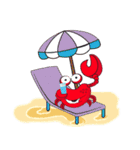 Mischievous Crabs in Red（個別スタンプ：13）