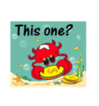 Mischievous Crabs in Red（個別スタンプ：19）