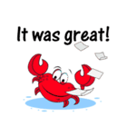 Mischievous Crabs in Red（個別スタンプ：34）