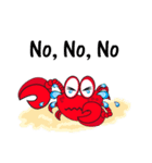 Mischievous Crabs in Red（個別スタンプ：36）