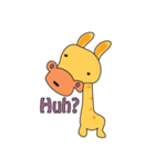 Funny and Adorable Giraffe（個別スタンプ：34）