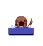 可愛いダックスフンド（個別スタンプ：15）