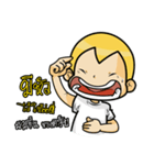 Gold head straight talk（個別スタンプ：4）