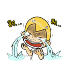 Gold head straight talk（個別スタンプ：5）