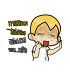 Gold head straight talk（個別スタンプ：7）
