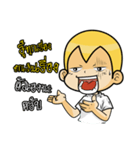 Gold head straight talk（個別スタンプ：8）