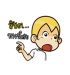 Gold head straight talk（個別スタンプ：12）