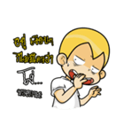 Gold head straight talk（個別スタンプ：13）