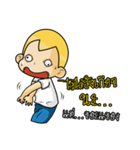 Gold head straight talk（個別スタンプ：14）