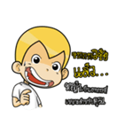 Gold head straight talk（個別スタンプ：15）