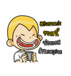 Gold head straight talk（個別スタンプ：16）