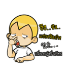 Gold head straight talk（個別スタンプ：17）