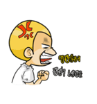 Gold head straight talk（個別スタンプ：18）