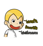 Gold head straight talk（個別スタンプ：22）