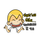 Gold head straight talk（個別スタンプ：24）