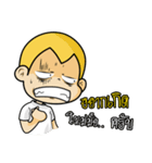 Gold head straight talk（個別スタンプ：25）