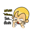Gold head straight talk（個別スタンプ：27）