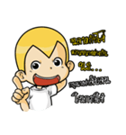 Gold head straight talk（個別スタンプ：29）