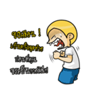 Gold head straight talk（個別スタンプ：35）