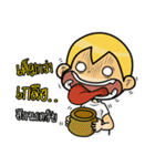 Gold head straight talk（個別スタンプ：37）