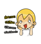 Gold head straight talk（個別スタンプ：40）