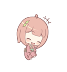 着物の女の子スタンプ（個別スタンプ：9）